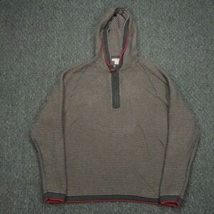 Carbon 2 Cobalt Sweater‎ Mens XL Gray Bark Oslo 1/4 Zip Knit Hooded